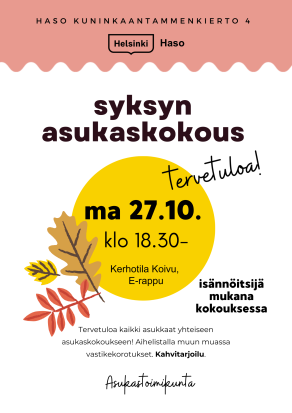 Syksyn asukaskokous 2025