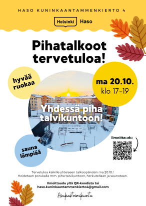 Pihatalkoot 2025 syksy