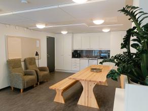 Kerhohuoneessa asukkaat voivat järjestää omia tilaisuuksiaan.