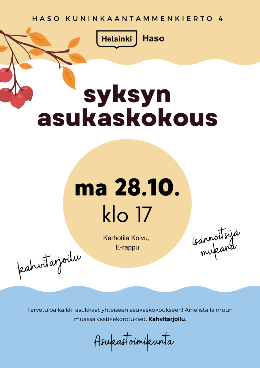 Syksyn asukaskokous 28.10.