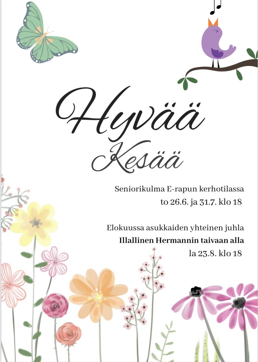 Kesätiedote 18.6.2025