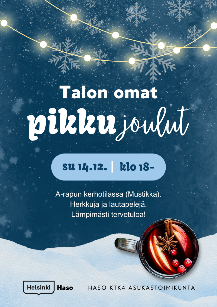 Tervetuloa pikkujouluihin su 14.12.
